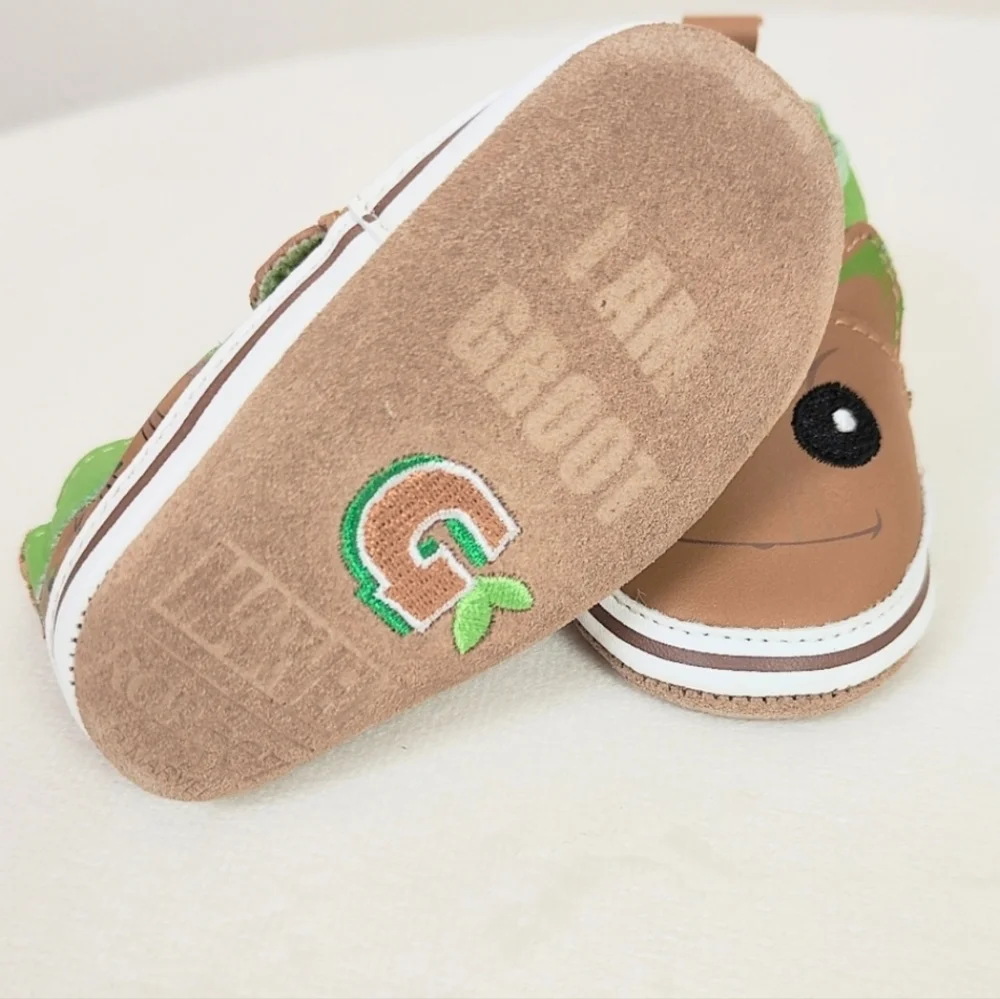 NEW! Robeez Leather Walking Shoes Groot Baby Size 1 Supportive Flexible First